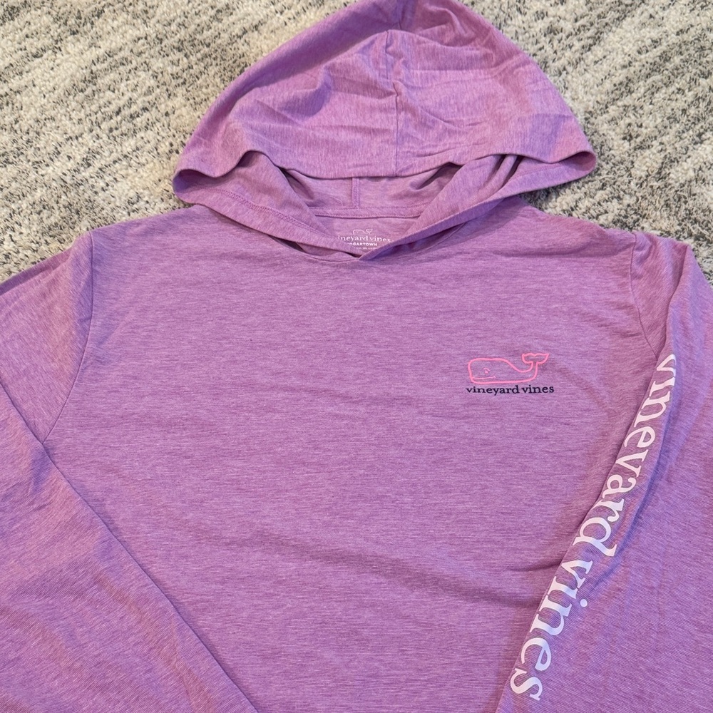Like New! Vineyard Vines Heather Purple Whale Pullover Hoodie